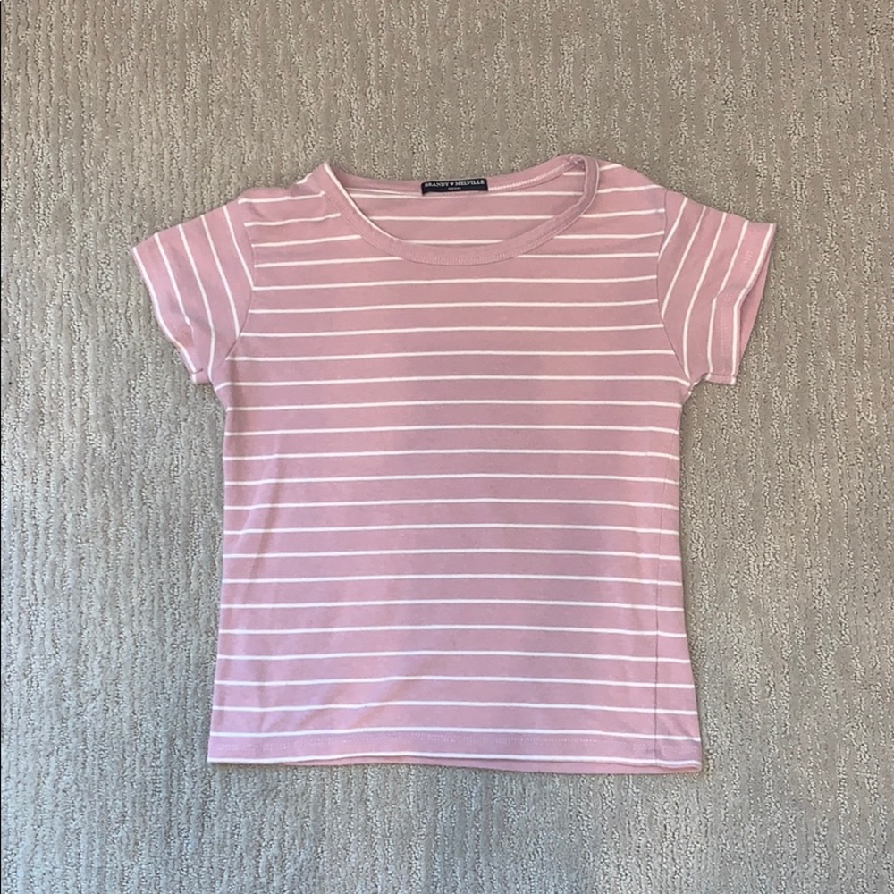 brandy melville striped tee